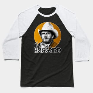 Retro Merle Haggard Gold Design Baseball T-Shirt